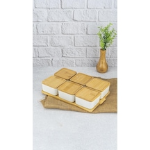 Bambum Zen 13 Parça Kahvaltılık B5833 beyaz