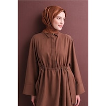 Armine Saf İpek Twill Eşarp 9625d 34 Gri - Siyah