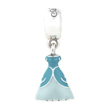 Nur Silver Ariel Prenses Elbisesi Gümüş Charm Nur-bl00173