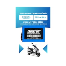 Kuba My Force 8000e Batarya Standart Kapasite Lifepo4 72v 45ah Elektrikli Motosiklet Bataryası