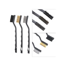 3'Lü Mini Tel Fırça Seti Motosiklet Fırça Seti Bakım Seti