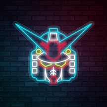 Gundam Robot Neon Dekoratif Aydınlatma