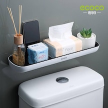 Ecoco Duvara Yapışkanlı Banyo Ve Mutfak Düzenleme Rafı Beyaz