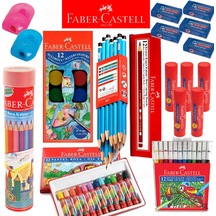 Faber Castell Ilk Orta Okul Seti Çanta Boya Kalem Boya