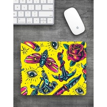 Illustrasyon Baskılı Dikdörtgen Mouse Pad 10