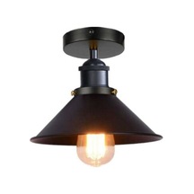 Riolight Metal Siyah Plofonyer Sarkıt Şapka Çapı 28cm Siyah