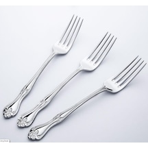 Nehir Lalezar Sade 12 Li Yemek Çatalı Gümüş