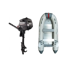 Marinport 3.00 Alüminyum Taban Şişme Bot + Mercury 3.5 Hp Deniz Motoru