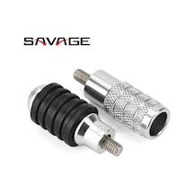 Arka Fren Pedalı Vites Kolu Ayak Mandalları Ayak Dayama Yeri - Gümüş Rengi