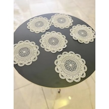 6'lı Dantel Kahve Sunumluğu 15x15 Cm Asorti Desenli Bardak Altlığı Türk Kahvesi Fincan Sunum Seti Cekıtgsghwttl6uvhkh Diğer