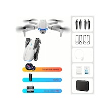 Maxaccess Profesyonel E99 Pro K3 Çift Hd Kameralı Katlanır Drone Oyuncağı Gri