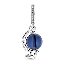 Nur Silver Dönen Dünya Küresi Gümüş Charm Nur-bl00311
