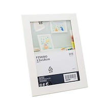 Ikea Fıskbo Çerçeve, Beyaz 13x18 Cm Açık Bej