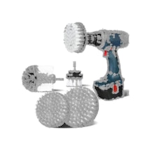 4 Adet Matkap Temizleme Fırçası, Elektrikli Matkap İçin 2/3,5/4/5 İnç Döner Temizleme Fırçası Yumuşak Fırça Matı