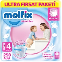 Molfix Külot Bebek Bezi 4 Beden Ultra Fırsat Paketi 86 3 258 Adet 3'lü
