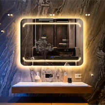 Recta Günışığı Kumlamalı Lavabo & Banyo Aynası Dokunmatik Sensörlü 65 X 90 Cm
