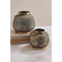Pasabahce Motif Metal Mumluk S - 1 Adet Cok Renkli