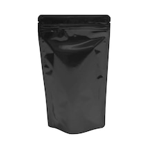 Packtory 16 X 27 + 4 Cm Siyah Metalize Kilitli Doypack Ambalaj 500 Gr. 250 Adet