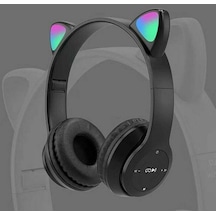 P47m Tws Kablosuz Kulaklık Bluetooth Kulaklık Katlanabilir Stereo Led Kedi Kulak Gürültü Önleyici Kulaklıklar Gençler Çocuklar İçin