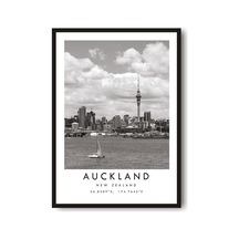 Auckland, Yeni Zelanda Baskı: Şehir Manzarası Fotoğrafı
