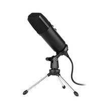 Usb Kondansatör Mikrofon: Net Ses, Gerçek Zamanlı İzleme, Metal Tripod Ve Rüzgarlık Dahil