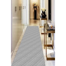 Gri Kaymaz Modern Kesme Rulo Özel Ölçülü Yolluk Ar1196n11
