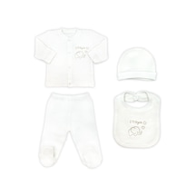 Sema Baby Organic 5 Parça Hastane Çıkışı Zıbın Seti Çok Renkli
