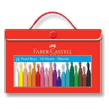 Faber Pastel Boya Plastik Çantali 18 Renk