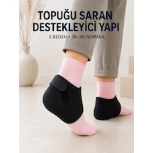 Topuk Destek Çorabı S Beden 36-40 Ayarlanabilir Cırtlı Günlük Kullanım Standart