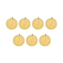 T.c Darphane Eski Kulplu Ziynet Yarım Altın 7 Adet