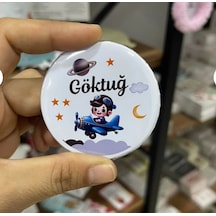 Kişiye Özel - Rozet Magnet Açacak 58 Mm Çok Renkli