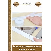 Bant Mutfak Banyo Lavabo Ocak Kenarı Kendinden Yapışkanlı Esnek İnce Su Sızdırmaz Kenar Bandı - 1 A