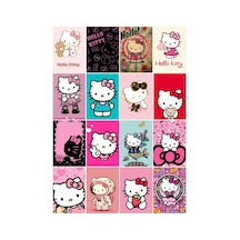 Hello Kity 1 No Çoklu 16'lı Sticker Seti Diğer