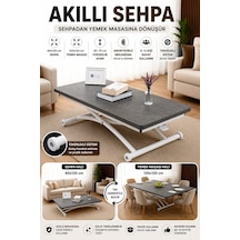 Juppo Üst Tabla Mdf Kartal Oval Köşe Alt Beyaz Dışa Kıvrım