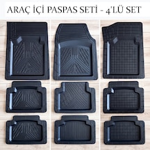 4 Parça Üniversal Kauçuk Araç İçi Paspas Seti