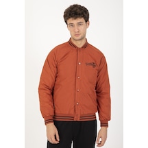 Maraton Sportswear Regular Erkek Hakim Yaka Uzun Kol Kiremit Mont 21379-kiremit Kiremit