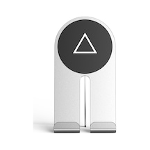 Soulader Pratik Ve Şık Tasarımlı, Her Yere Taşınabilir, Ayarlanabilir Telefon Ve Tablet Standı - Masaüstü Ve Seyahat Kullanımı İçin Uygun Beyaz