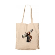 Rocket Raccoon Body Krem Kanvas Bez Çanta Krem