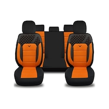 Pandami Oto Koltuk Kılıfı, 1+1 Set, Gofraj / Turuncu
