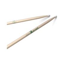 Promark Drumsticks - Davul Çubukları - Davul Çubukları - Klasik İleri 5a Davul Çubukları - Oval Naylon Uç - Doğal, Ham Hikori Ahşabı - 1 Çift