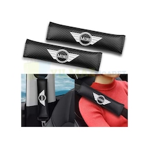 Mini Cooper Logo Emniyet Kemer Pedi Nakış İşleme 2 Adet
