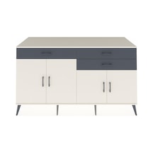 Kronos Konsol 2 Raflı 3 Çekmeceli 4 Kapaklı 176x59x99 Aytaşı-ayta Aytaşı-aytaşı/antrasit