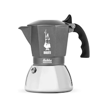 Brikka İndüksiyon: 4 Cups Ocak Üstü Bol Köpüklü Espresso Pişirici - 170ml - Alt Hazne: Dış Paslanmaz Çelik İ