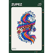 Zpz793 Anatolian Wave Ütüyle Uygulanabilir Transfer Baskı - 911529794