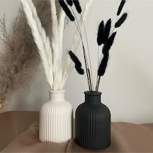 Bernami Vazo Pinterest 2 Li 11 Cm Çizgili Siyah&beyaz Iskandinav Tarzı Bohem Vazo Pampas Vazosu Dekoratif Eşya Diğer