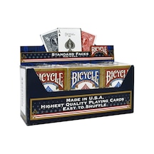 Tr Rider Back Intl. Standard Endeks Oyun Kartları, 12 Deste 6 Kırmızı, 6 Mavi