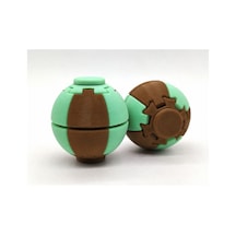 Alvera Press Küresi 3d Baskı Dönüşen Mekanik Fidget Stres Oyuncağı-kahverengi-mint 34410495