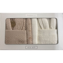 Özdilek Pastoral Aile Seti Krem-Bej Standart Krem