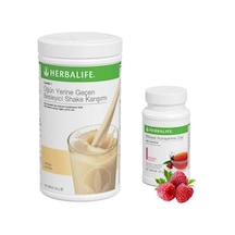 Herbalife Shake Karışımı 1 Vanilya 1 Ahududu Çay