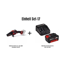 Einhell Set-17 GE-PS 18/15 Li Bl - Solo Akülü Dal Budama Testeresi + Einhell 18V 4AH Pxc Starter Kit Akü & Şarj Cihazı